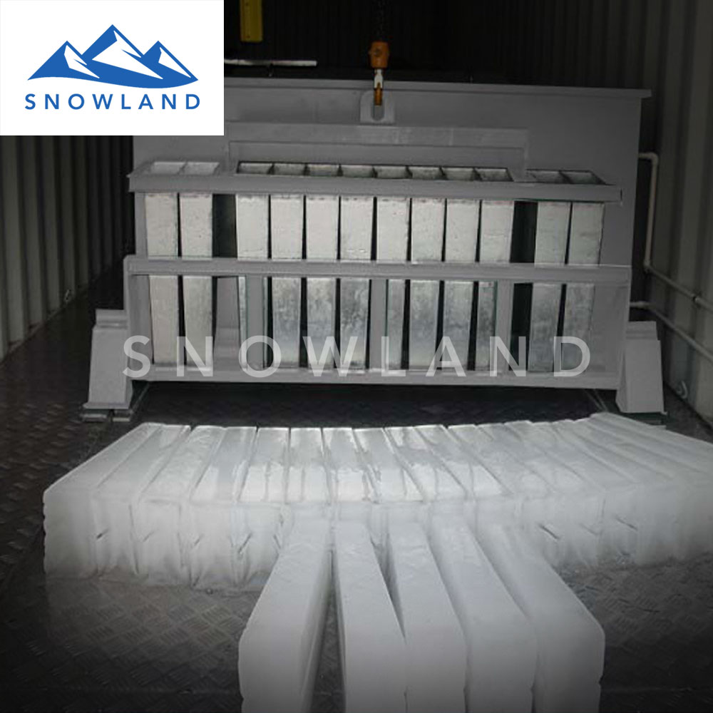 盐水池块冰机日产60吨大型盐水池冰砖机农作物保鲜工厂降温制冰机